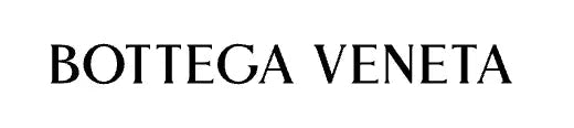 Logo Bottega Veneta en majuscules sur fond blanc.
