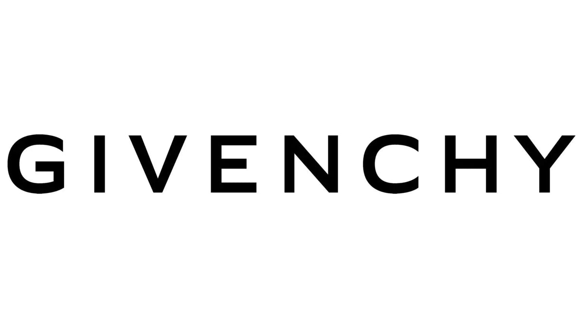 Logo Givenchy en noir sur fond blanc