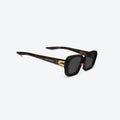 Lunettes de soleil femme Gentle Monster Melrose T1, monture écaille de tortue avec détails dorés
