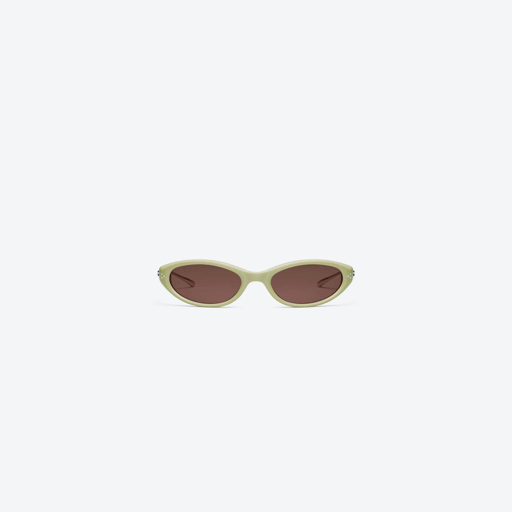 Lunettes de Soleil Femmes Cat-Eye Vert / Marron - Gentle Monster Crepe 01 by Skyler Eyes