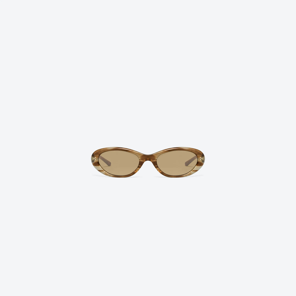Lunettes de Soleil Femme Ovales Ecaille/Brun - Gentle Monster Cinnamon T8 by Skyler Eyes