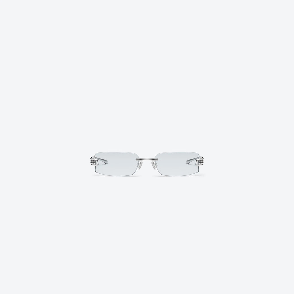 Lunettes de Soleil Homme Carrées Argent - Gentle Monster Gamot 02(GR) by Skyler Eyes