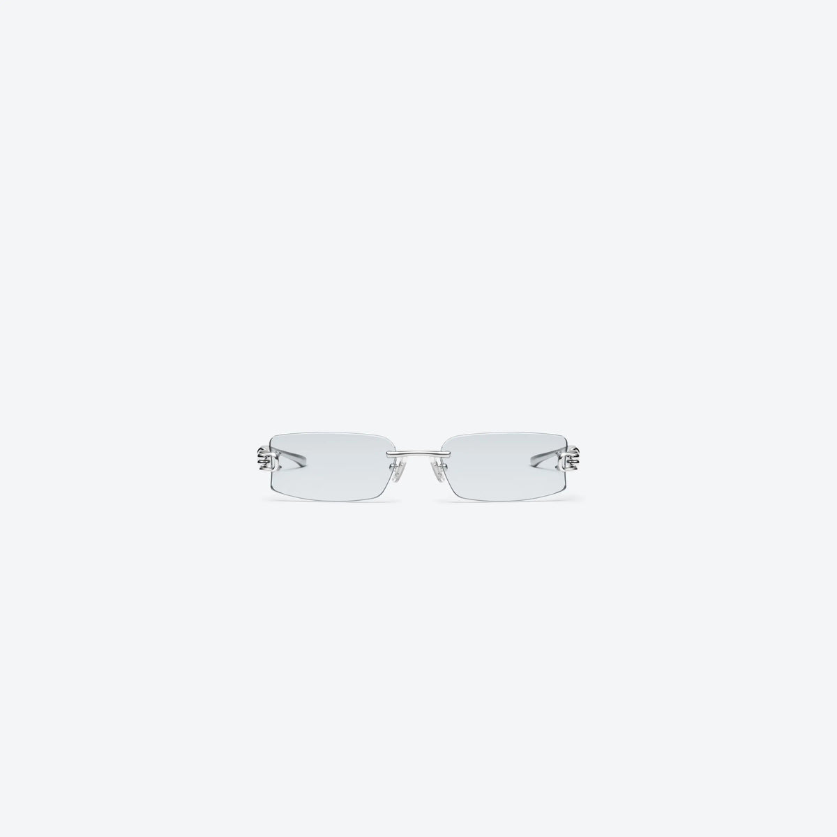 Lunettes de Soleil Homme Carrées Argent - Gentle Monster Gamot 02(GR) by Skyler Eyes
